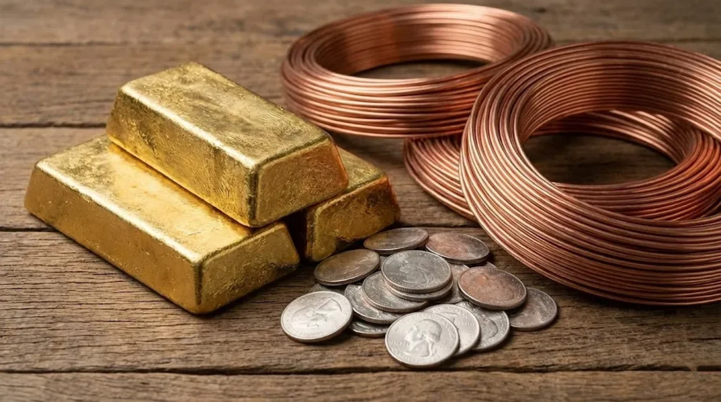 altın bakır gümüş