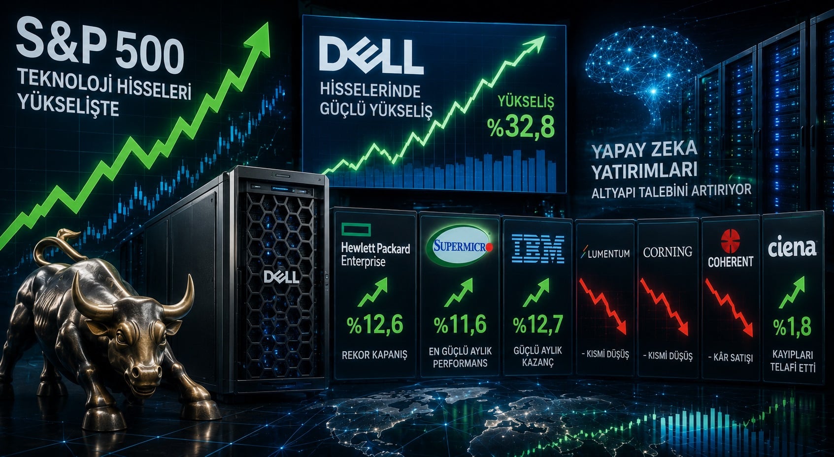 JPMorgan S&P 500 iรงin yฤฑl sonu hedefini 8.000 puana yรผkseltti
