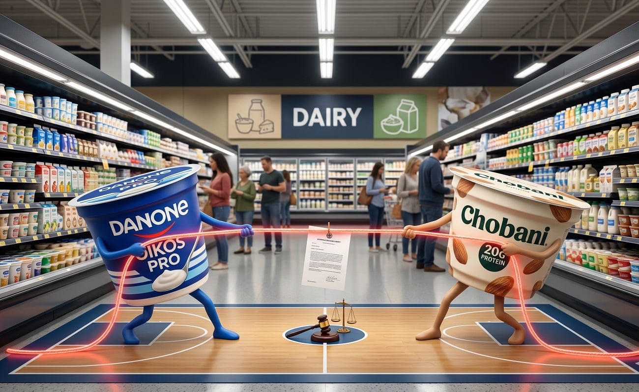 Kรผresel yoฤurt pazarฤฑnda Danone-Chobani kavgasฤฑ mahkemeye taลฤฑndฤฑ
