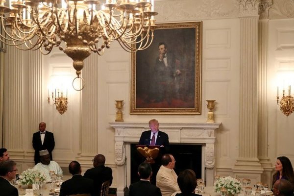 Trump Beyaz Saray'da iftar verdi
