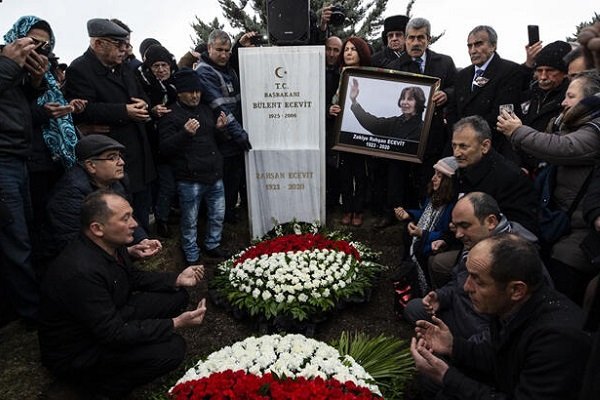 Rahşan Ecevit'in cenazesi Ankara'da toprağa verildi