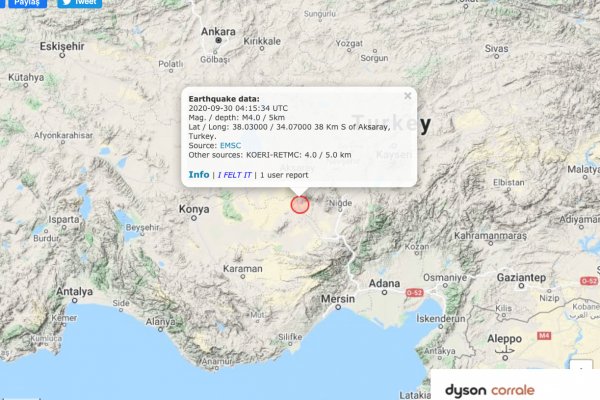 Konya'da 4.0 büyüklüğünde deprem