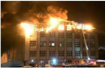 Hadımköy'de tekstil fabrikasında yangın