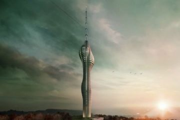 Bakan Arslan, Çamlıca TV Radyo Kulesi inşaatını gezdi