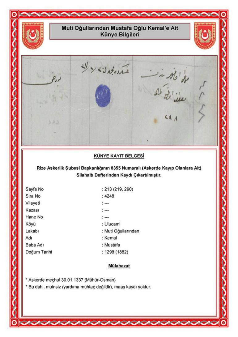 Erdoğan'ın dedesi için Milli Savunma Bakanlığı'ndan flaş açıklama 3 5a5700a867b0a926b481fb2b.png