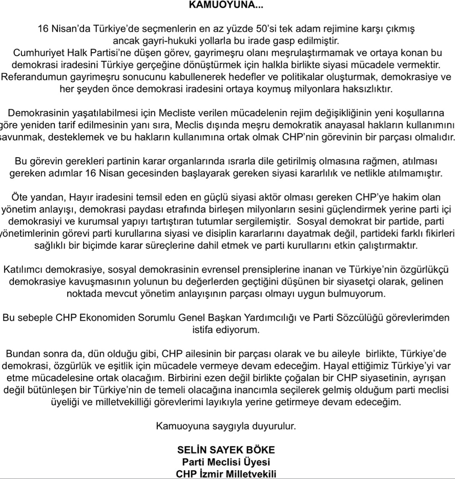 CHP Sözücü Selin Sayek Böke istifa etti 3 boke.png