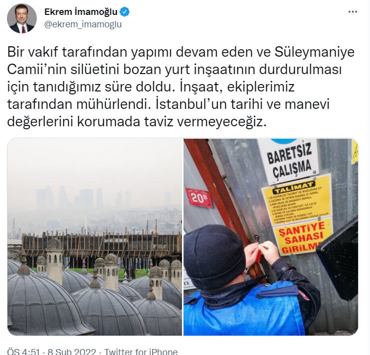 İBB, İlim Yayma Cemiyeti'nin inşaatını mühürledi 3 ekr.png